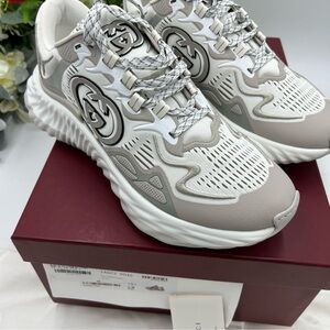 Men’s Gucci ripple sneakers interlocking G logo size 10.5 made in Italy NWT